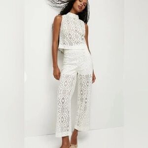Veronica Beard Kehlani Eyelet Lace pant